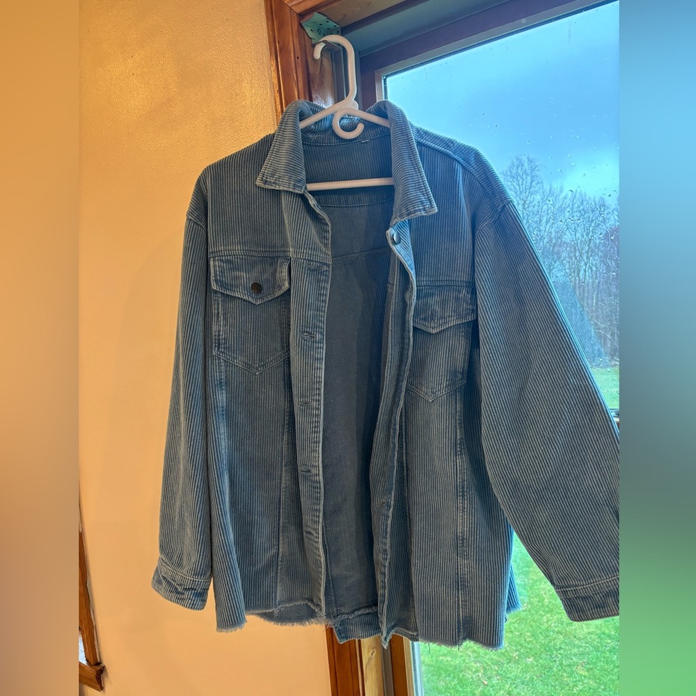 Blue corduroy women’s jacket